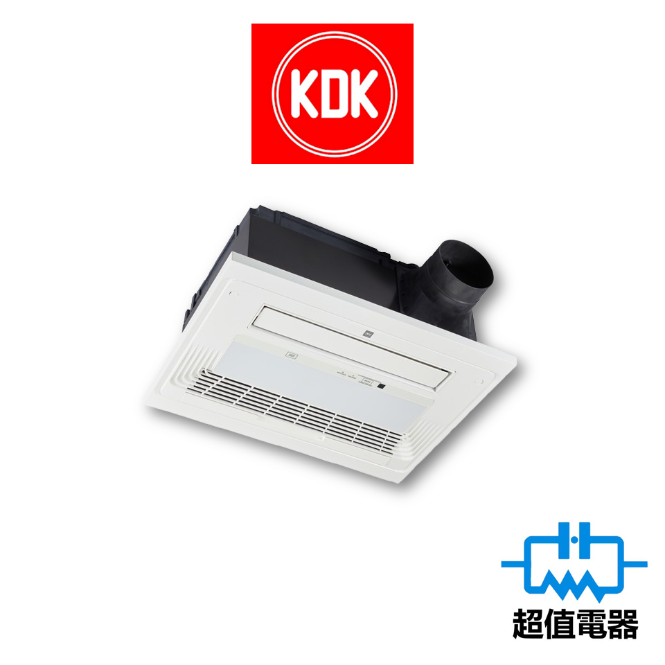 KDK 40BLAH 天花式浴室寶 照明浴室暖風機 (珍珠白)