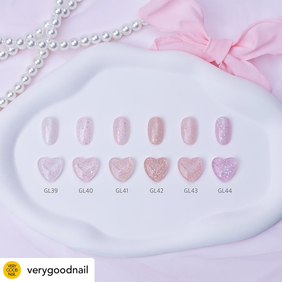 VERYGOODNAIL Blush Pink Glitter Edition