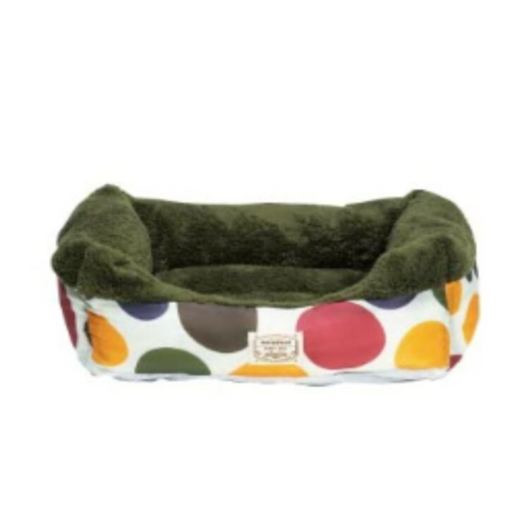 VERY 彩色波波+深綠方型 毛毛床M