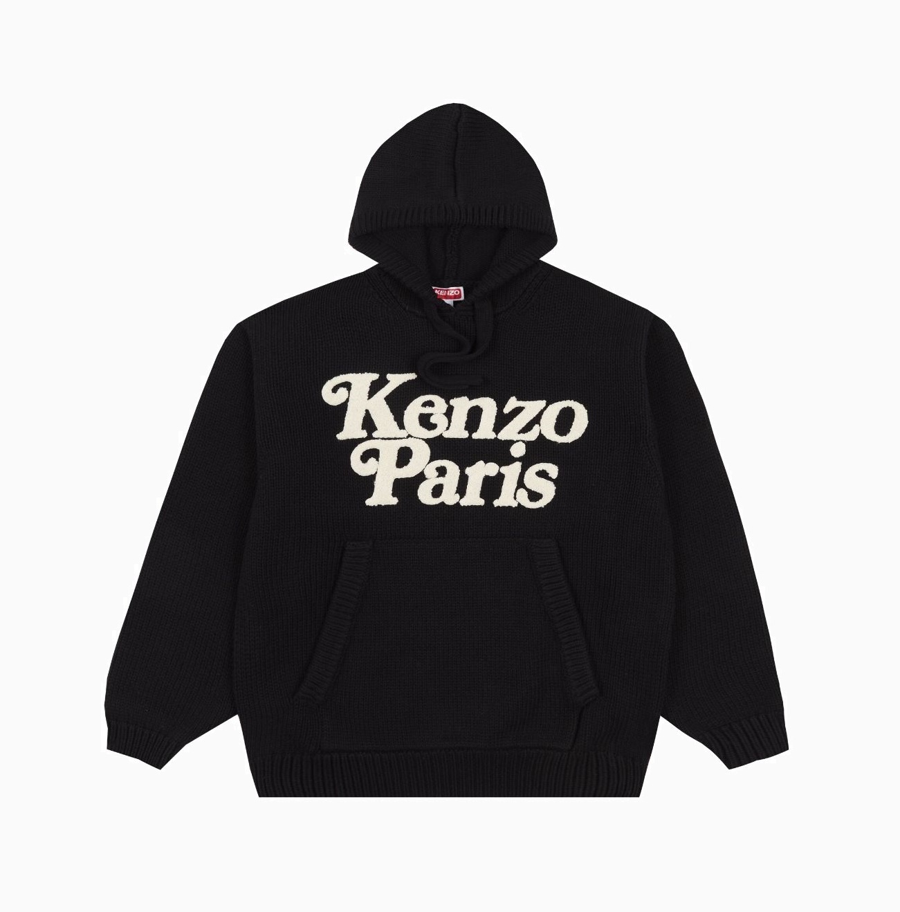 KENZO x VERDY INTARSIA KNIT BLACK HOODIE - PRE ORDER ITEM (預訂中)