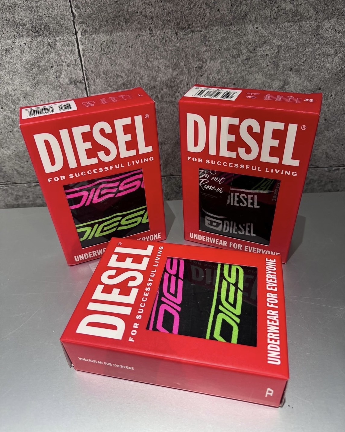 折扣 DIESEL 經典Logo男士內褲組 三入裝