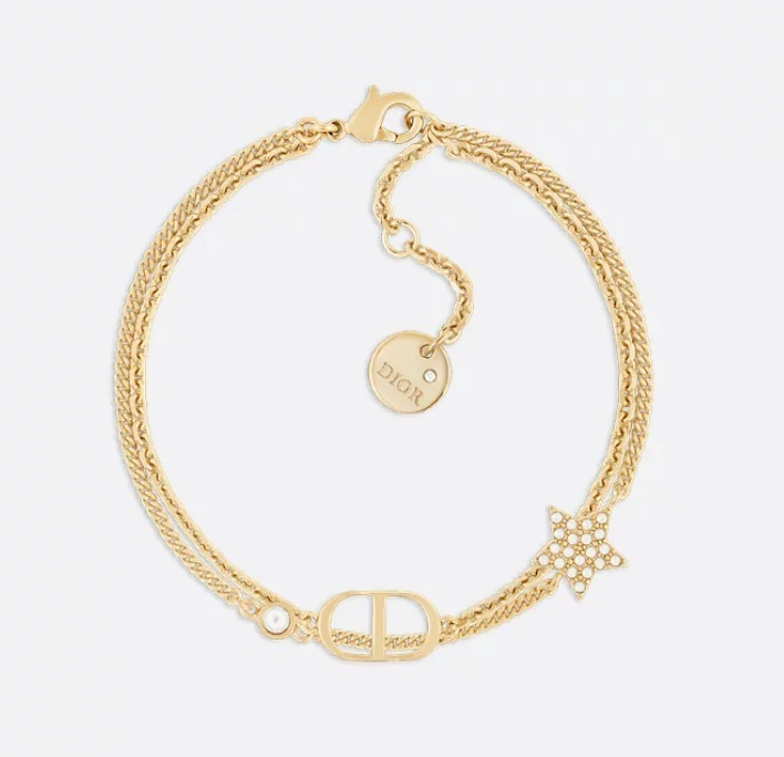 [S] DIOR PETIT CD DOUBLE BRACELET,GOLD, B1133PMTCY_D301 (SDD47)