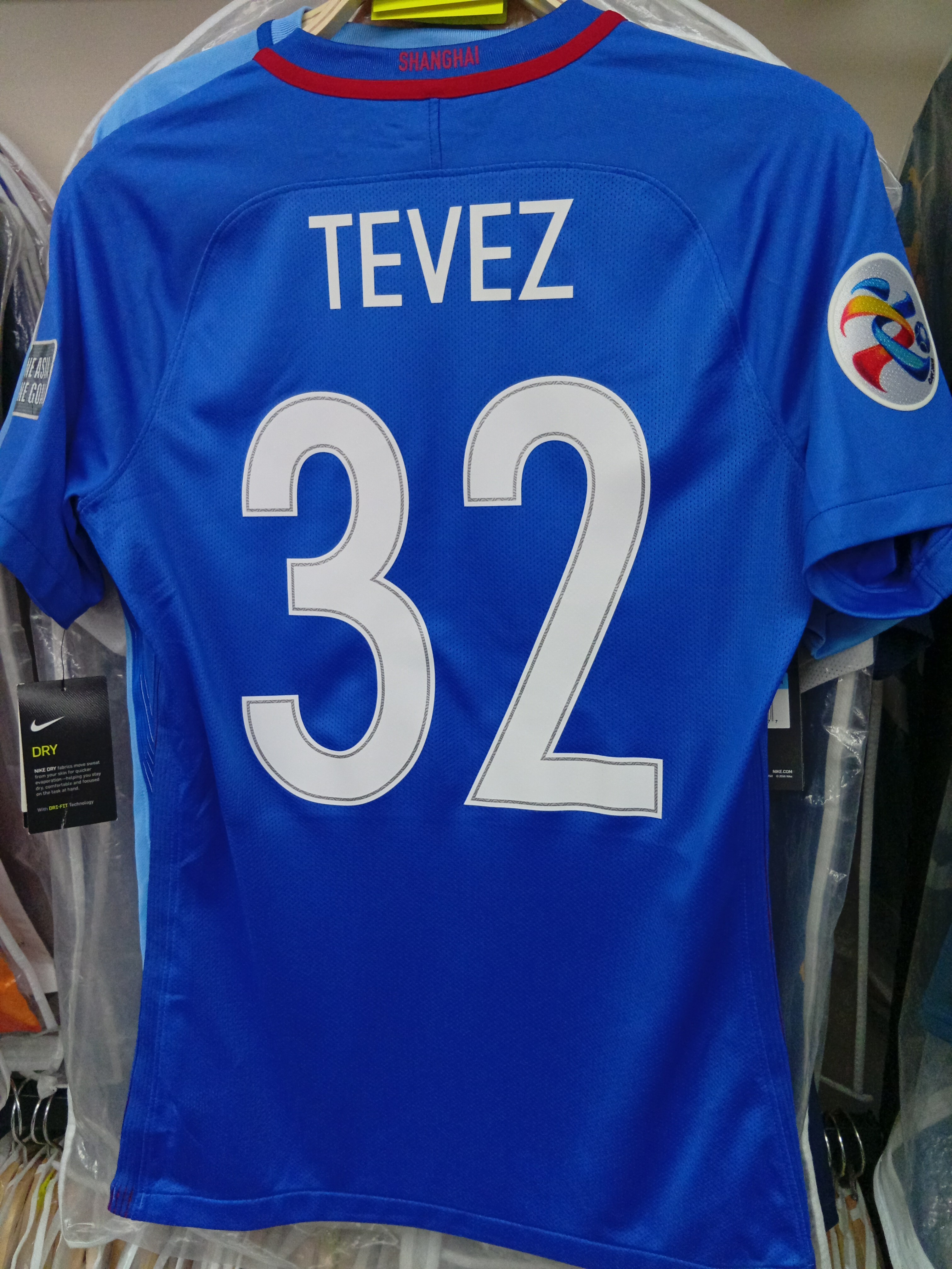 2017上海申花主場迪維斯球員版球衣