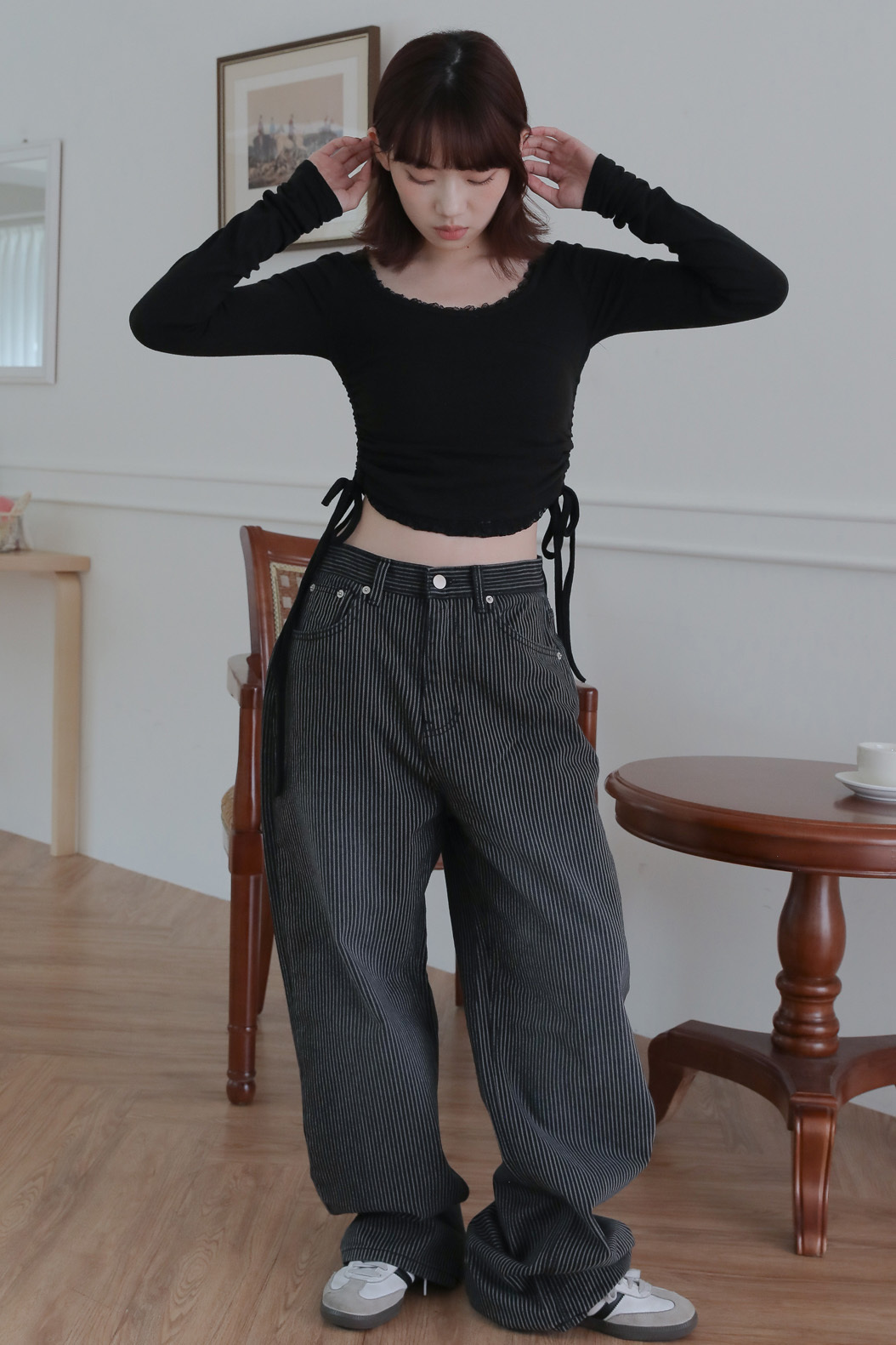 Black Stripe Denim #牛仔褲