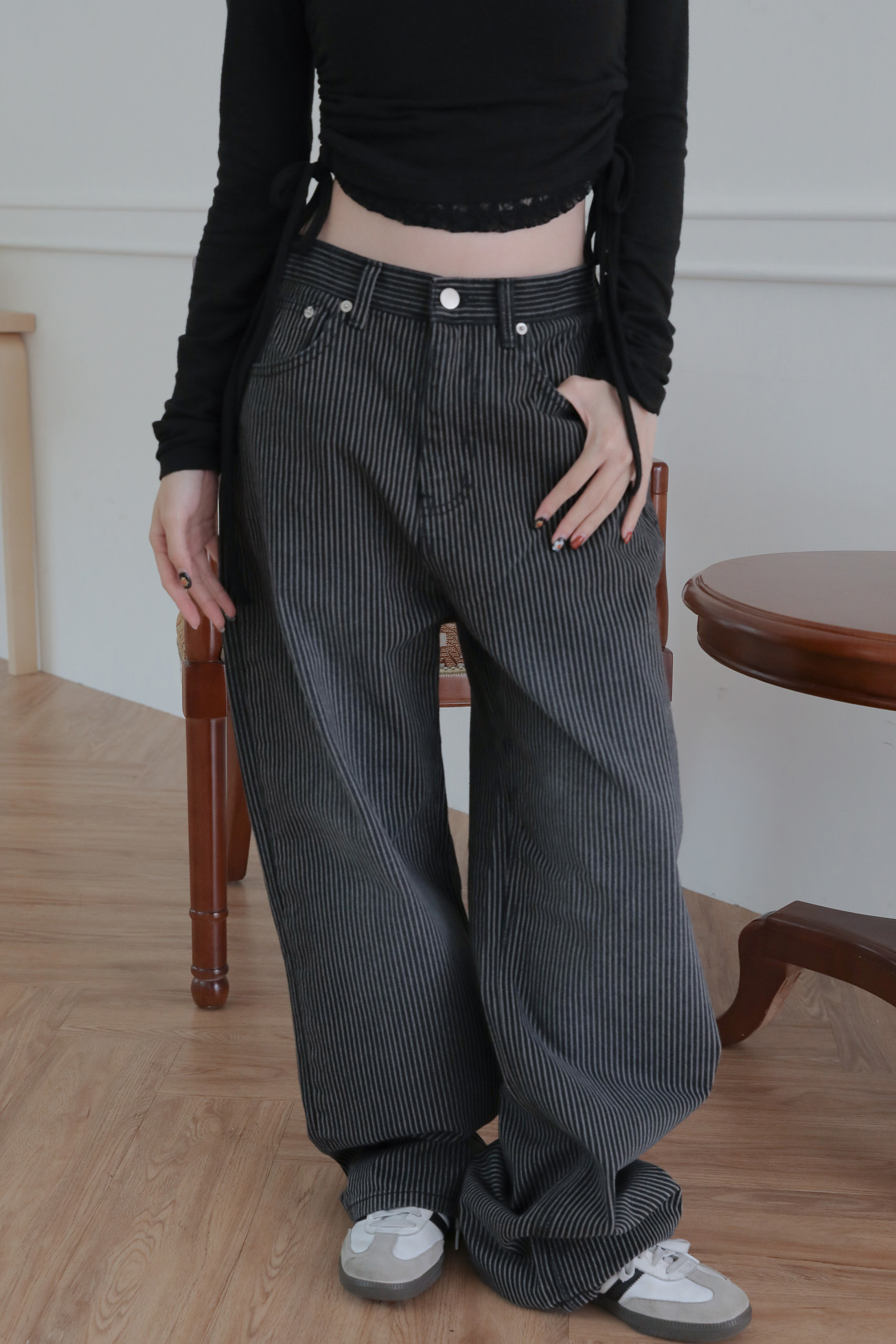 Black Stripe Denim #牛仔褲