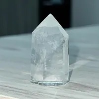 [S] GEMZ & CO HCTB RANDOM CRYSTAL POINTER DISPLAY, CLEAR QUARTZ Z105 (Z105)