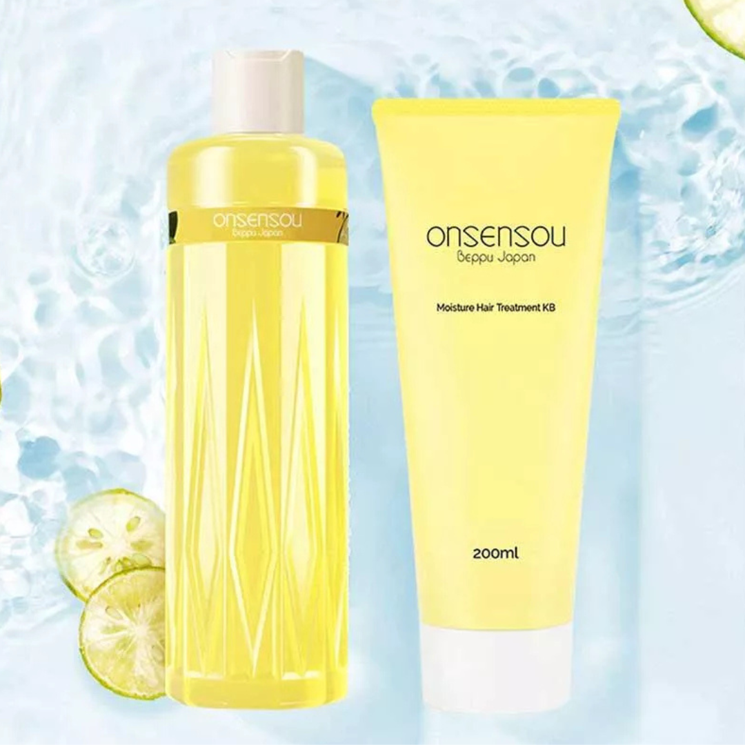 ONSENSOU 溫泉藻香氛絲潤洗髮水&護髮素 (元氣柑橘) 套裝 [#SQ24112920]