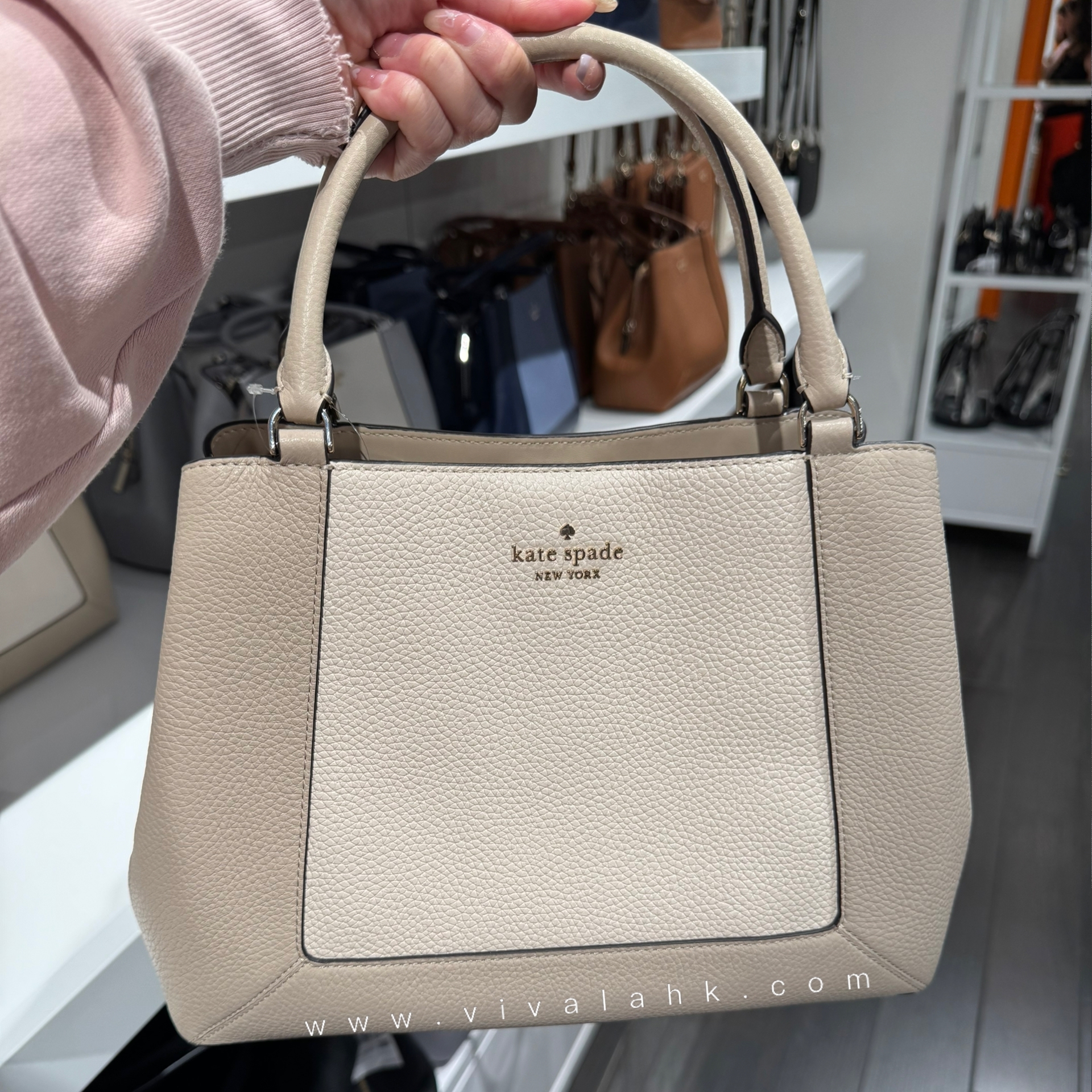 Kate Spade - Lena 拼色 手提+斜孭多用袋 (中size) (KH440)