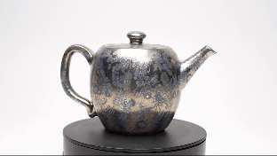 陶作坊│工藝商品_葉隱清荷壺_銀_250ml