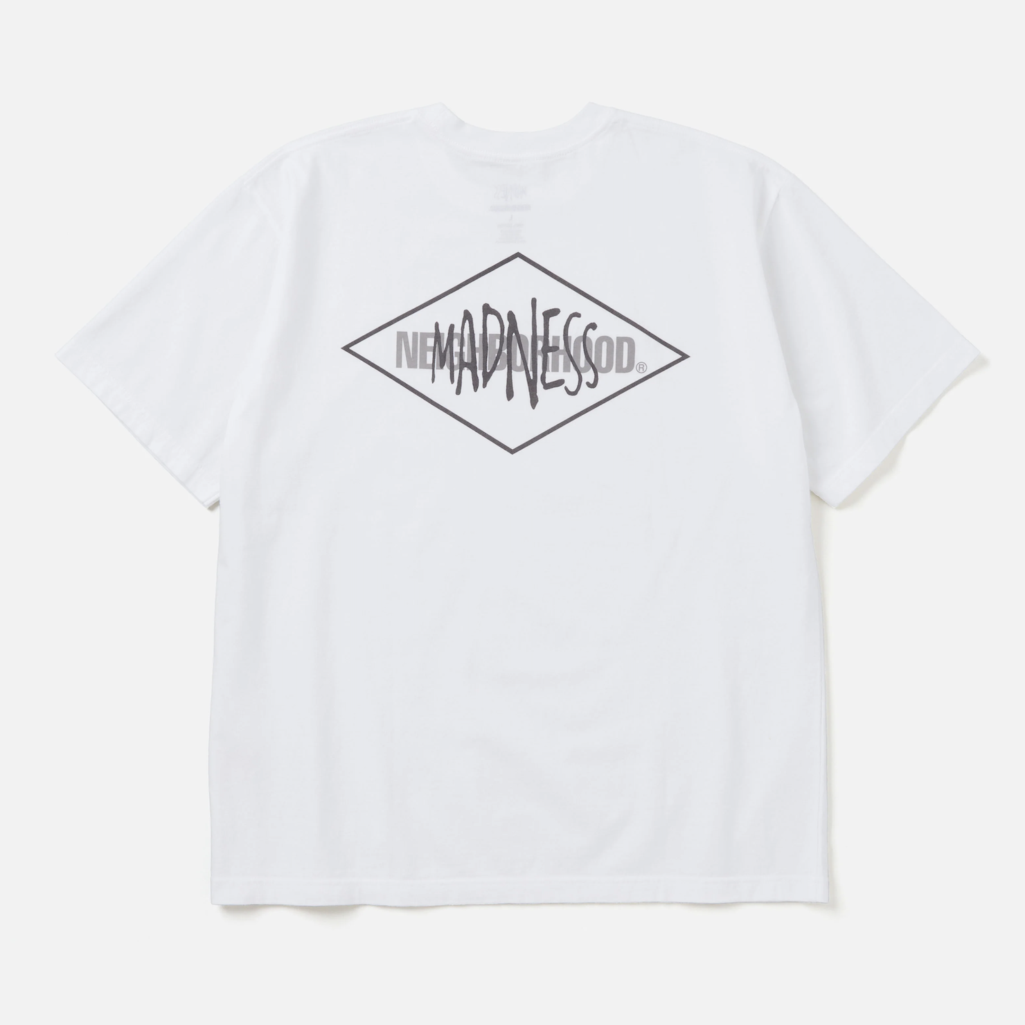 NEIGHBORHOOD NH X MADNESS . TEE SS-2 LOGO 短Ｔ 聯名 余文樂 白色/藍色- 242PCMDN-ST02S