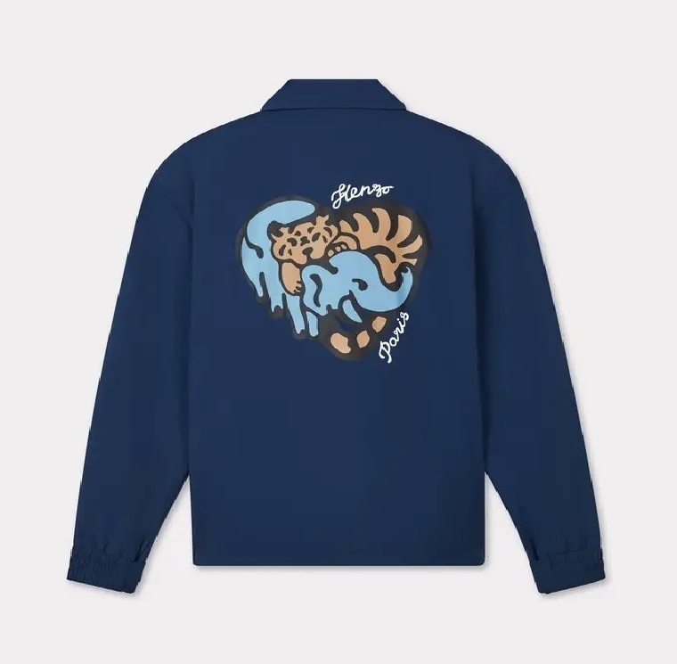 KENZO JUNGLE HEART WINDBREAKER JACKET - NAVY PRE ORDER ITEM (預訂中)