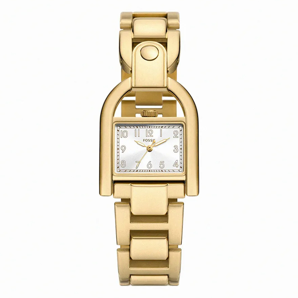 【FOSSIL】ES5327/ES5328 Harwell系列 林予晞推薦 經典 馬鞍 夜光指針 不鏽鋼 石英 女錶-