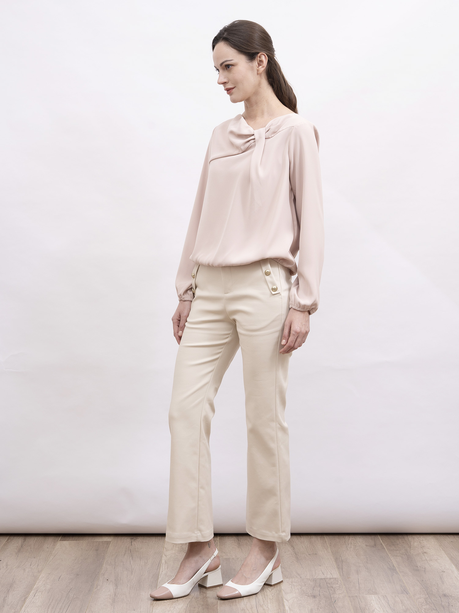 mi-tu 扭紋設計感長袖上衣