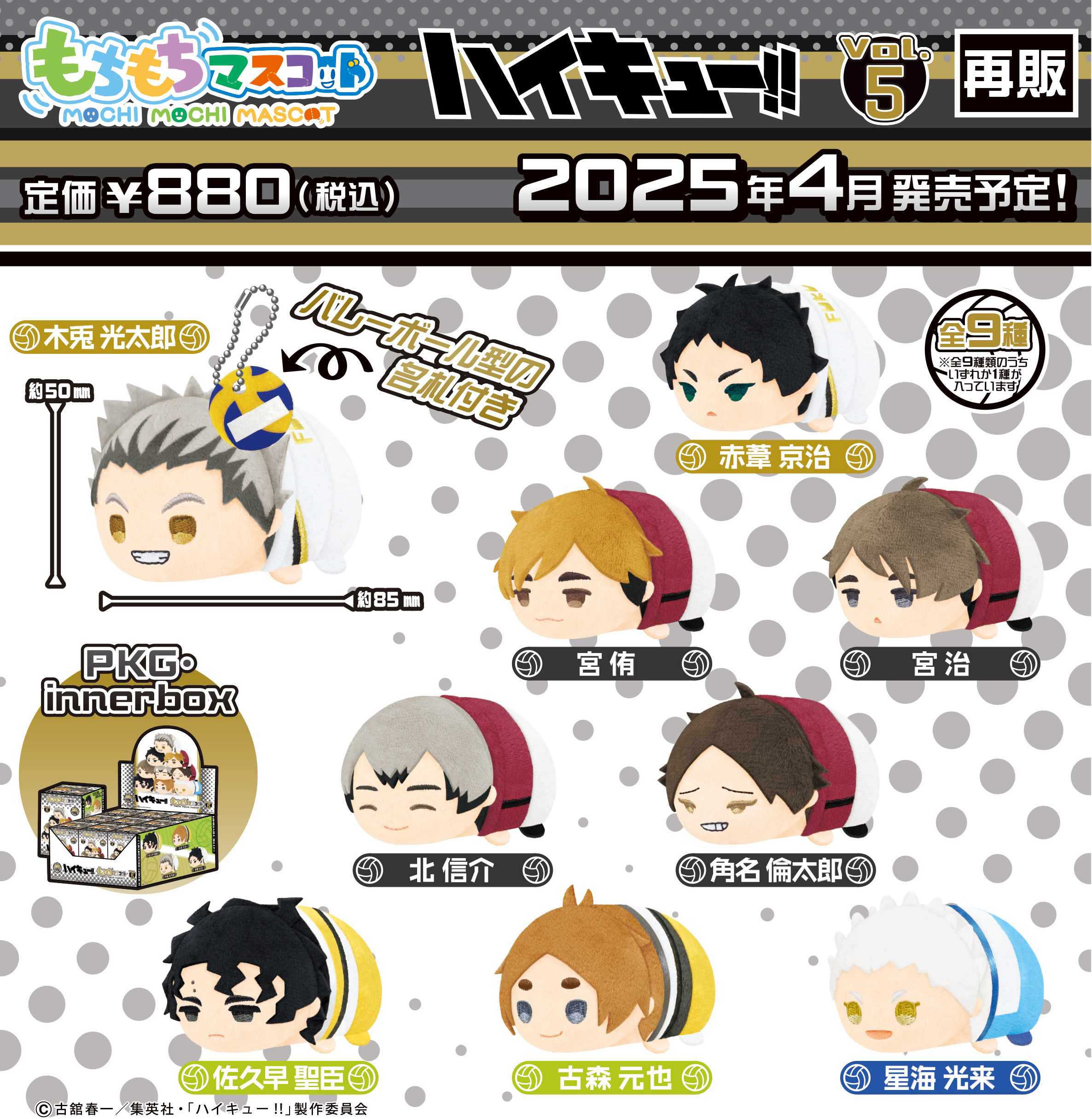 「ACG.GO」「預購」排球少年叭叭公仔 Vol. 5 SET