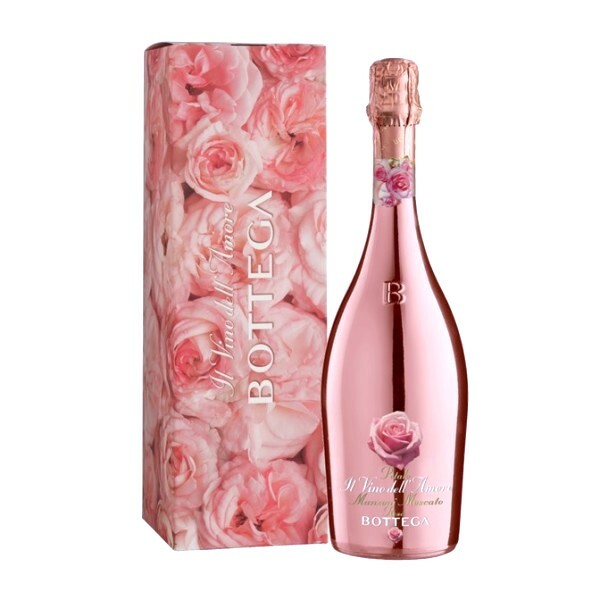 Bottega Pink Manzoni Moscato Spumante Brut Rose 750mL