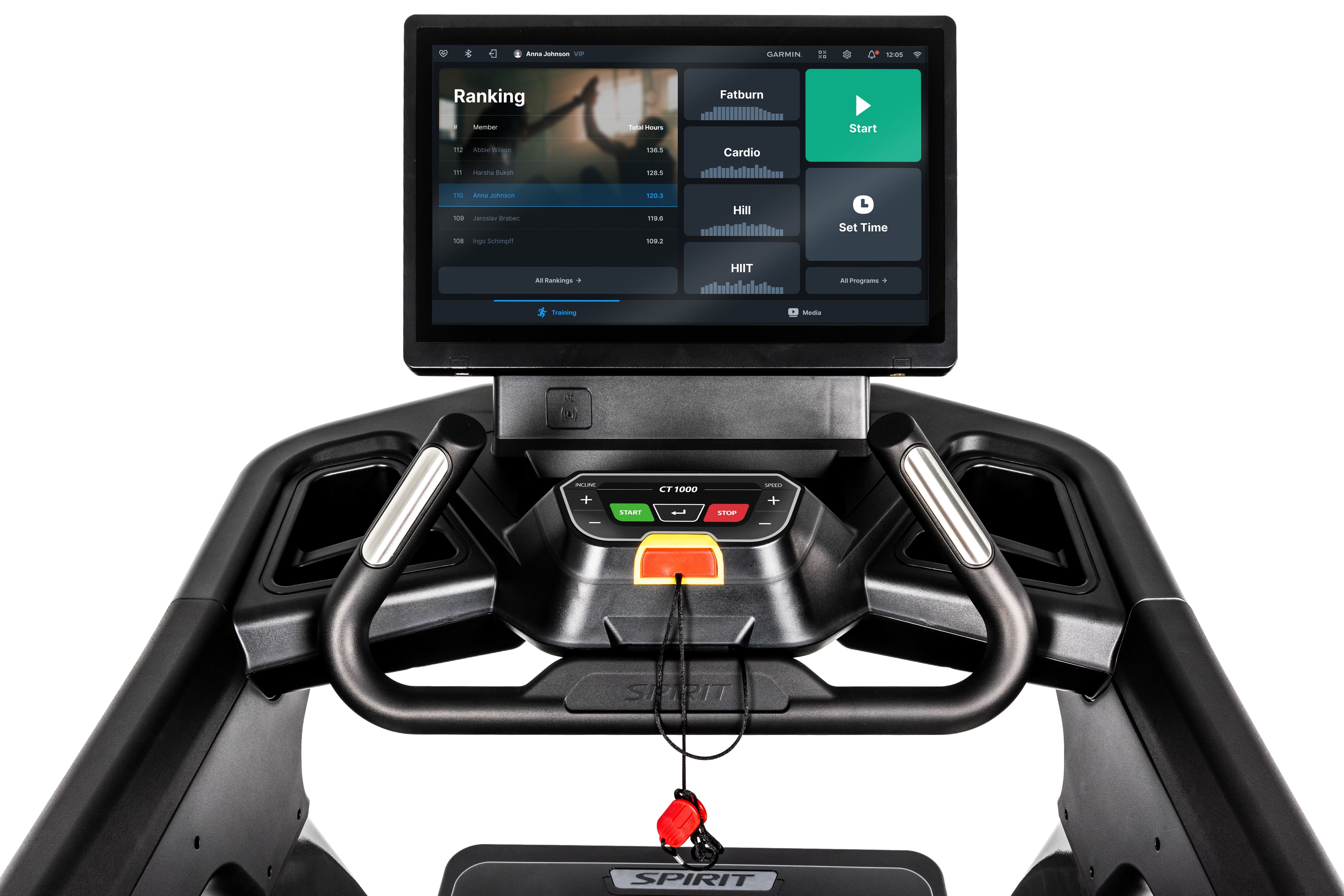 SPIRIT CT1000商用跑步機(觸控面板)