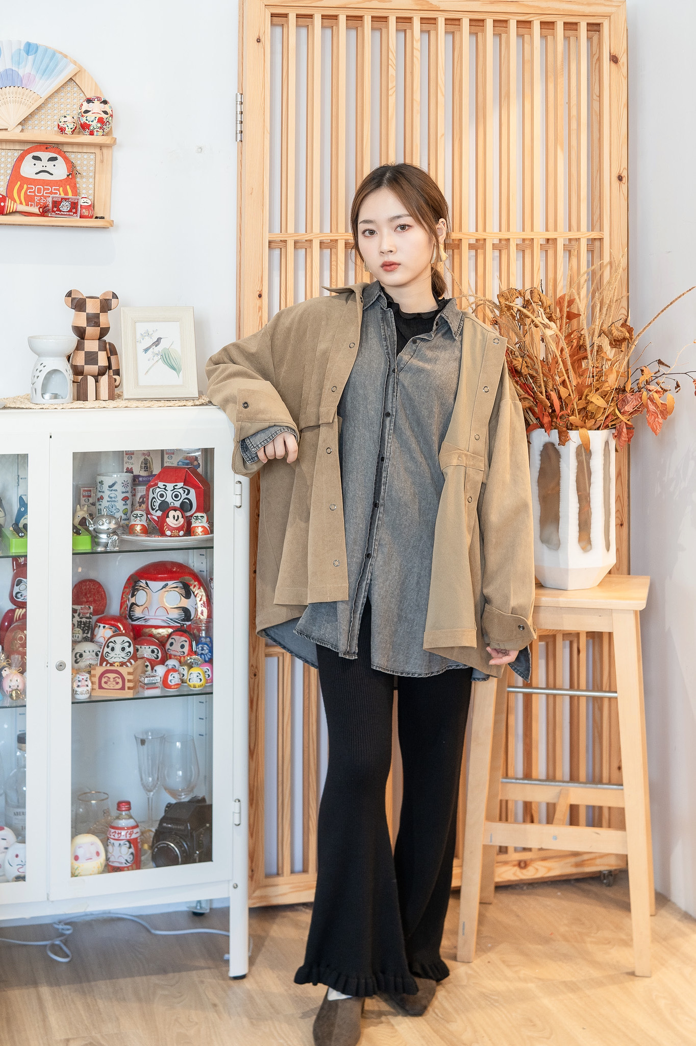 可分拆！斜紋磨毛外套- JK44335