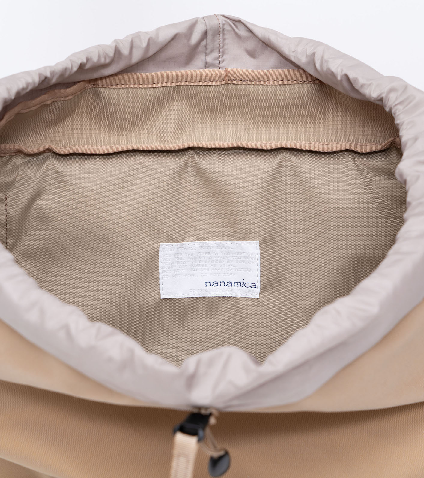 NANAMICA WATER REPELLENT BACKPACK - BEIGE PRE ORDER ITEM (預訂中)