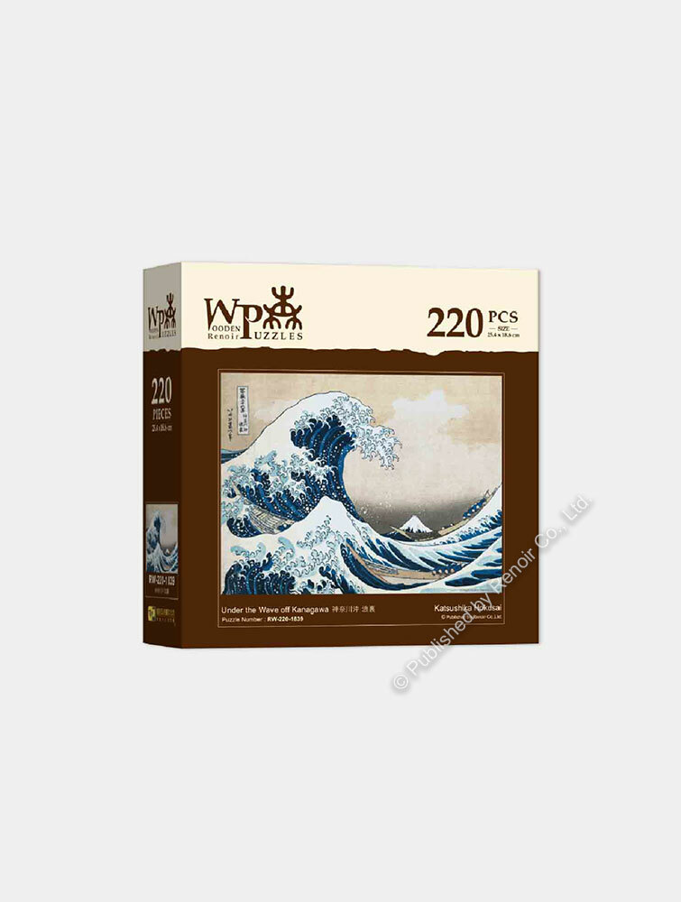 神奈川沖浪裏/220片/葛飾北齋/木質
