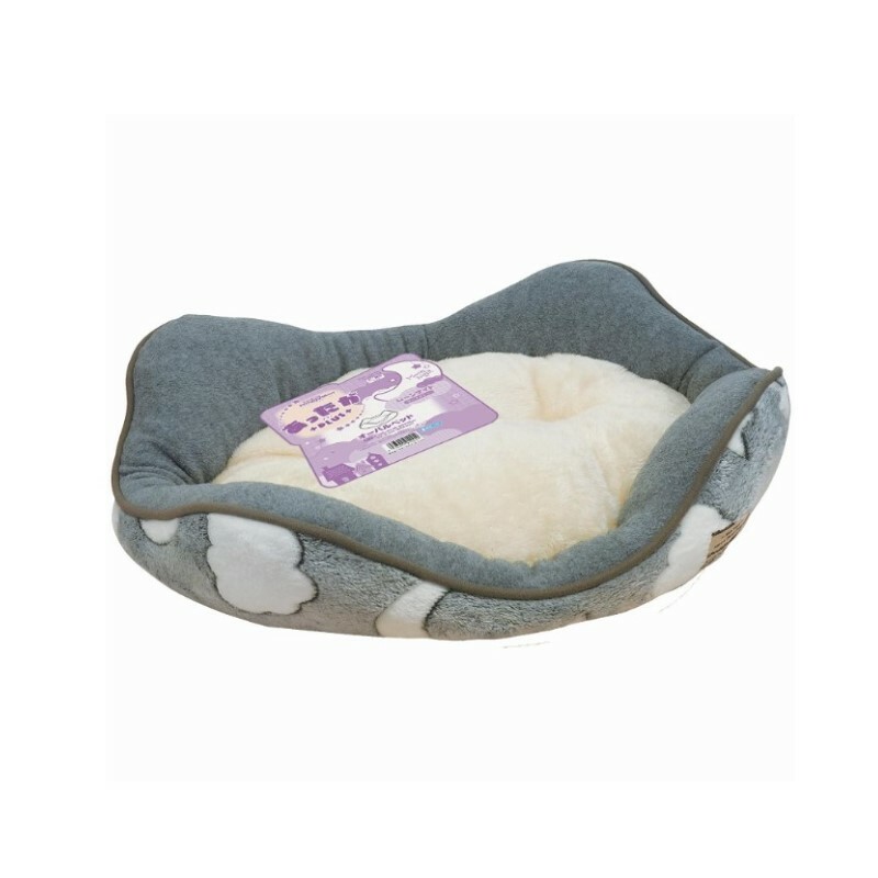 DoggyMan 亮灰星月 保暖附枕寵物窩