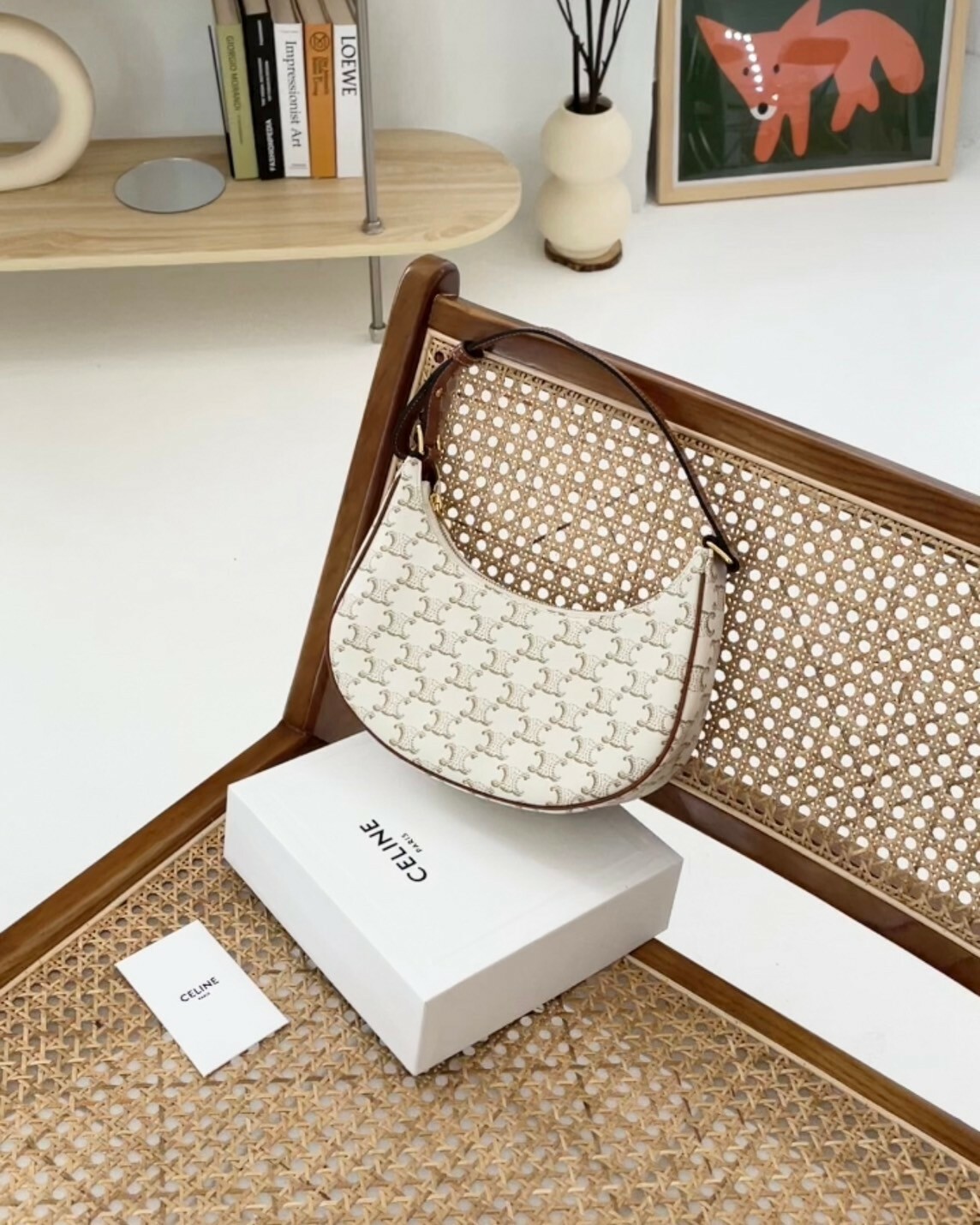 CELINE｜AVA 腋下包 白老花