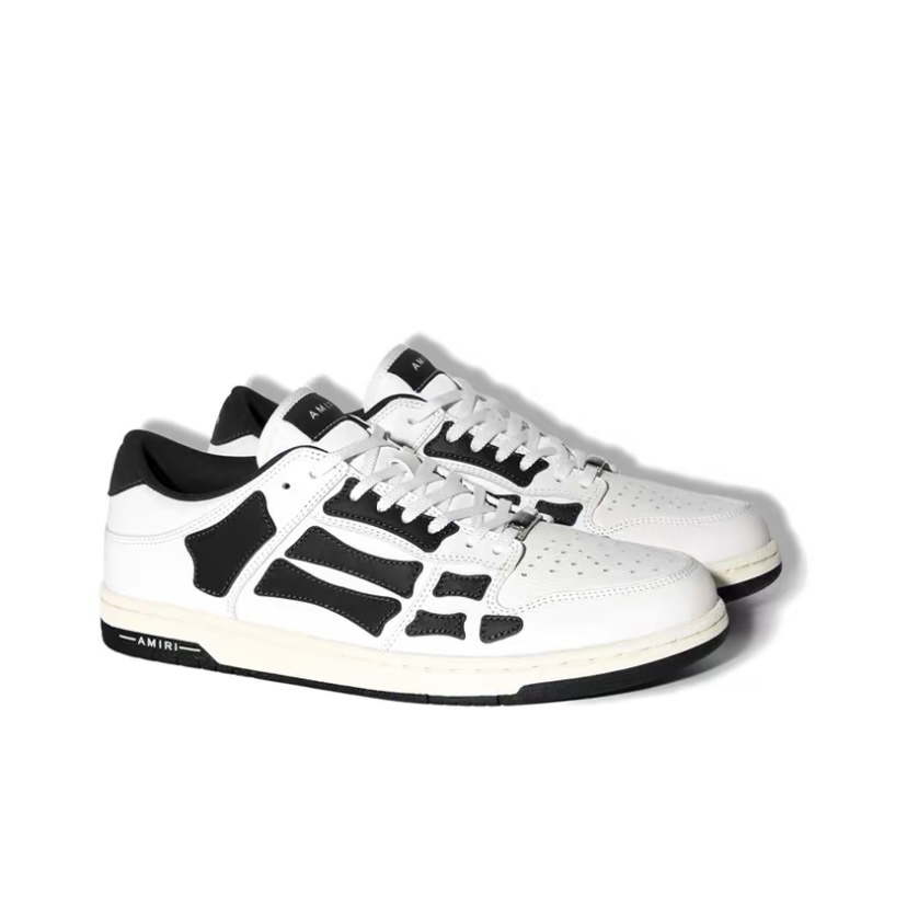 AMIRI Skel 白黑色低筒骨頭運動波鞋