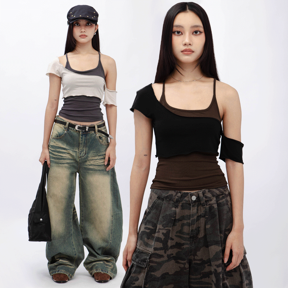 分層兩件式上衣