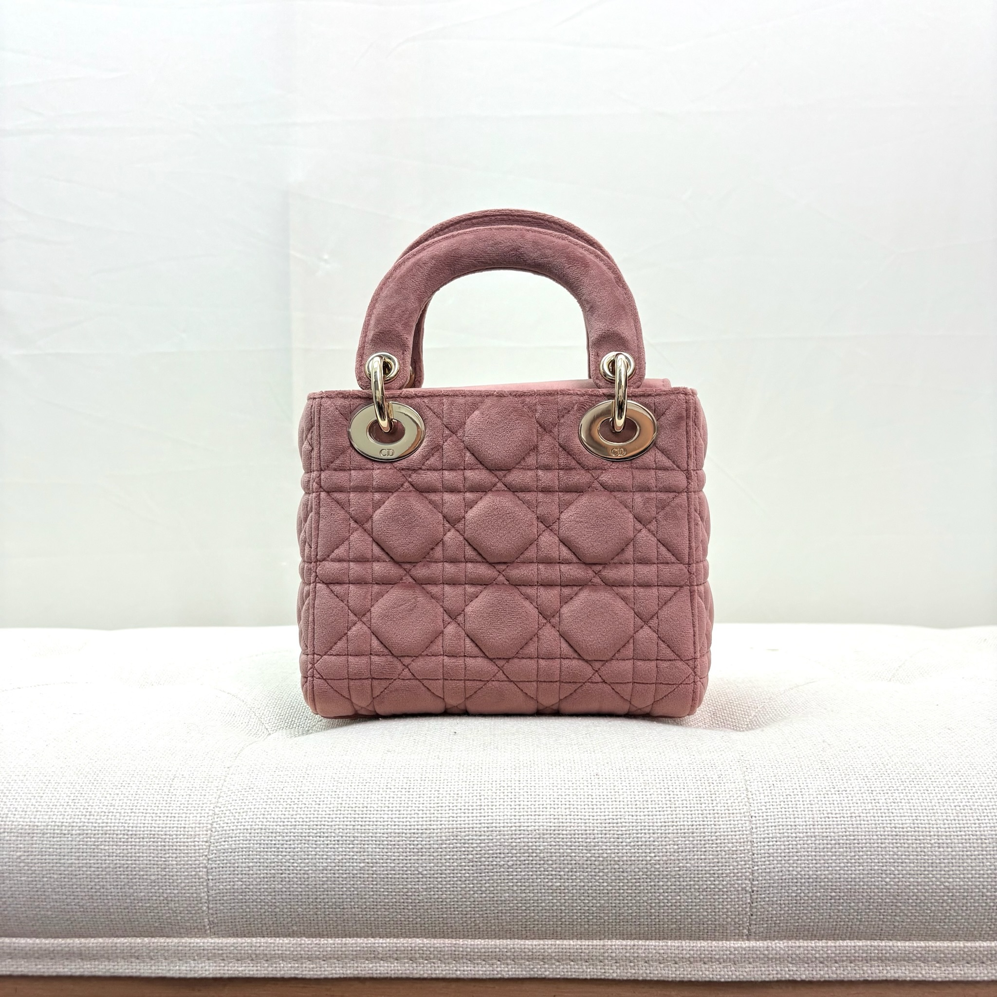 Dior Lady Dior Mini Bag - Red / Ghw