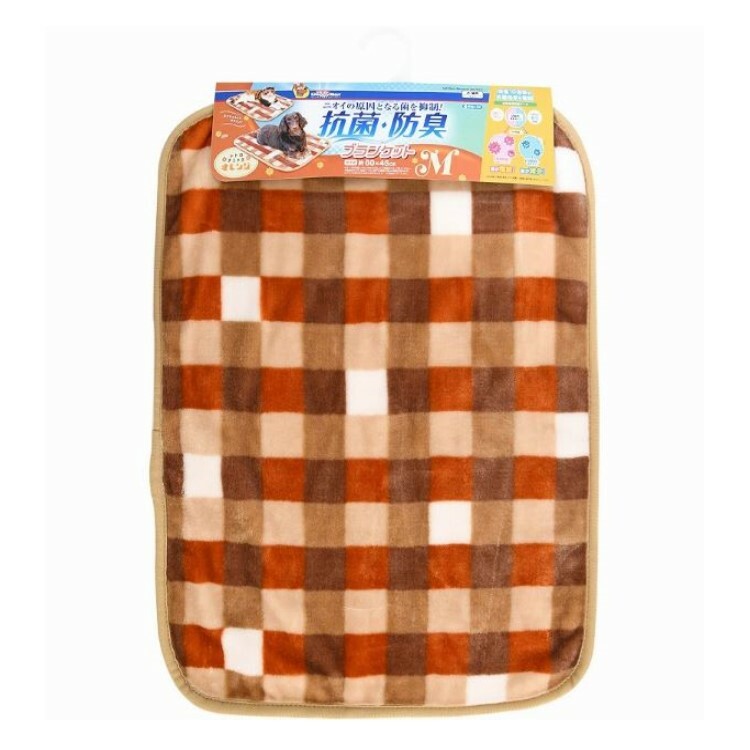 DoggyMan 超強抗菌 保暖墊 M 橙色格紋