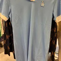 [S] MLB BOSTON EMBROIDERED LOGO T-SHIRT DRESS,SKY BLUE, 3FOPB0333GP002-07SBS (SMLB424)