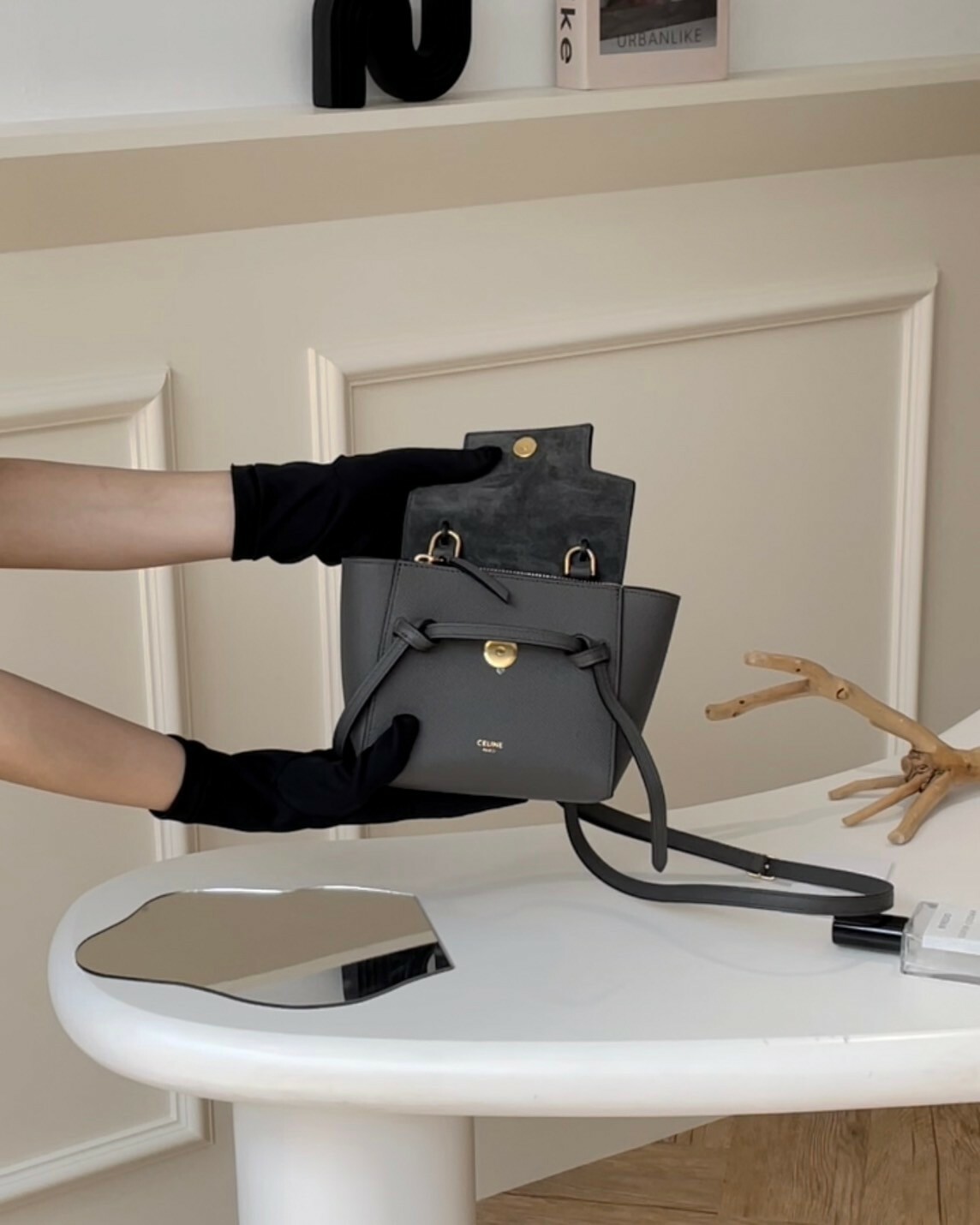 CELINE｜PICO 鯰魚包 灰色