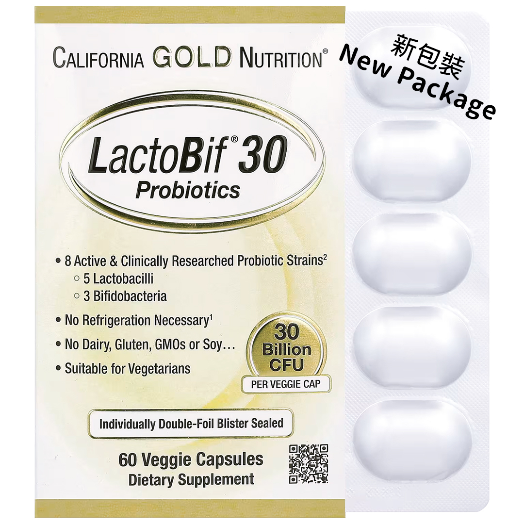 California Gold Nutrition, LactoBif Probiotics, 30 Bill