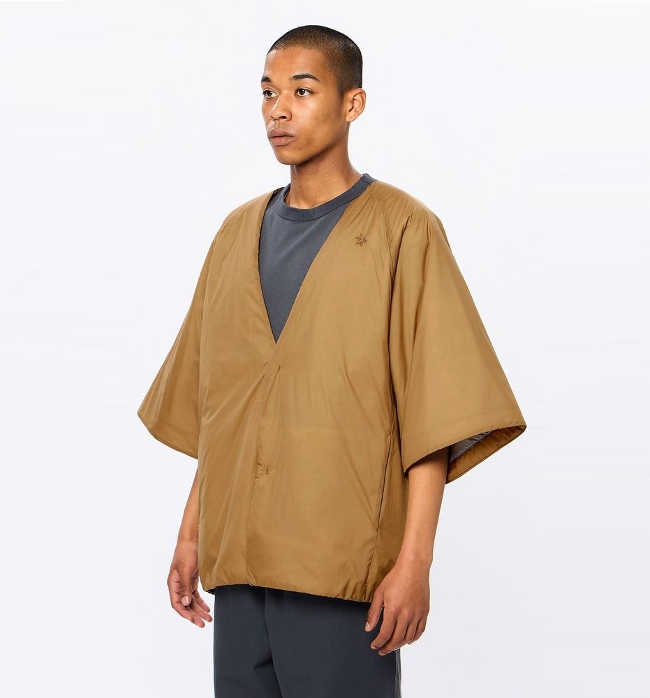 GOLDWIN PUFFY SHORT SLEEVES JACKET (UNISEX) - BROWN PRE ORDER ITEM (預訂中)