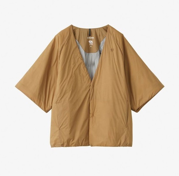 GOLDWIN PUFFY SHORT SLEEVES JACKET (UNISEX) - BROWN PRE ORDER ITEM (預訂中)