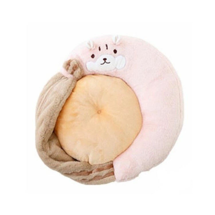 PetzRoute 可愛松鼠 造型 保暖寵物窩 淺啡色