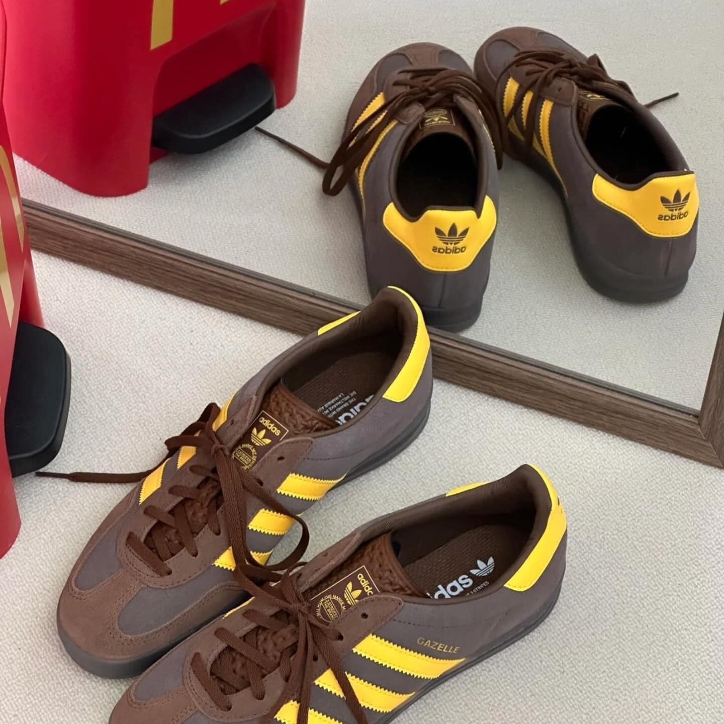 ◆adidas◆Gazelle Indoor 男女兼用 JI2588 韓国発 22~30cm Adidas Originals Gazelle Indoor日本新款巧克力布丁咖啡棕復古
