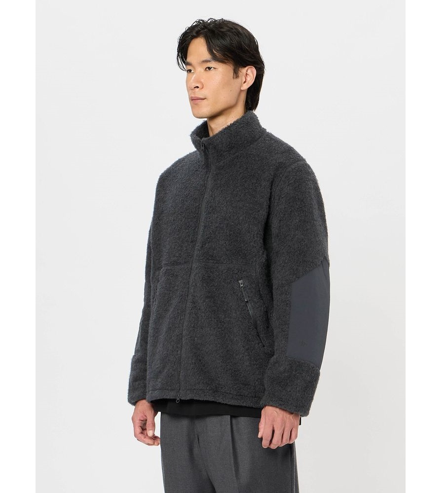 GOLDWIN WOOL BOA FLEECE FULL ZIP JACKET (UNISEX) - CHARCOAL PRE ORDER ITEM (預訂中)