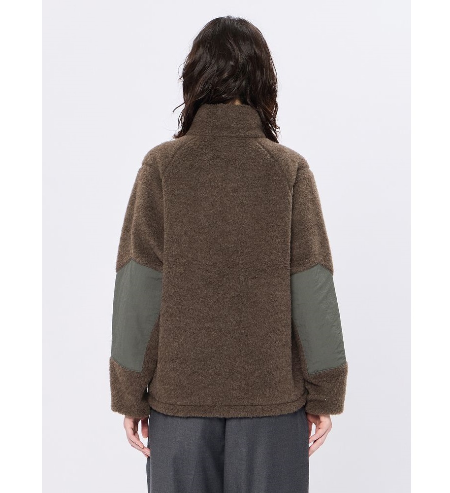 GOLDWIN WOOL BOA FLEECE FULL ZIP JACKET (UNISEX) - BROWN PRE ORDER ITEM (預訂中)
