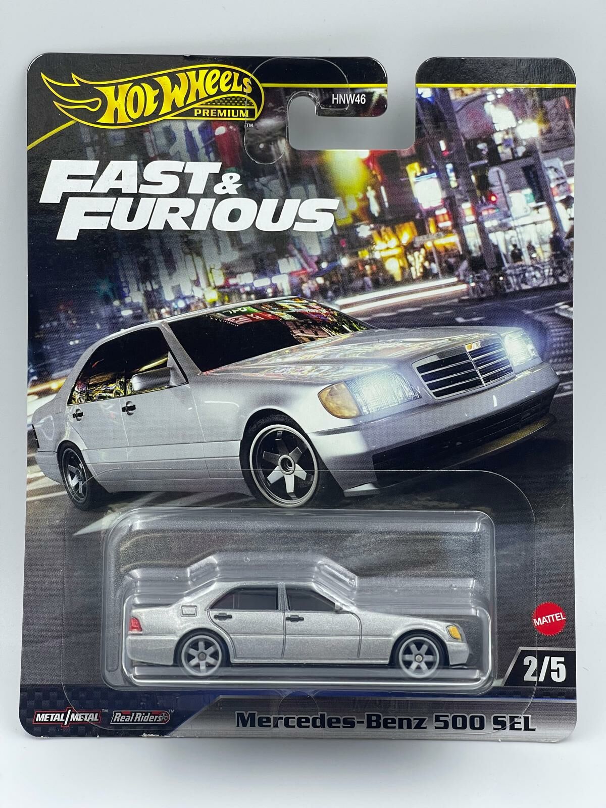 HOT WHEELS CAR CULTURE MERCEDES BENZ 500 SEL SILVER