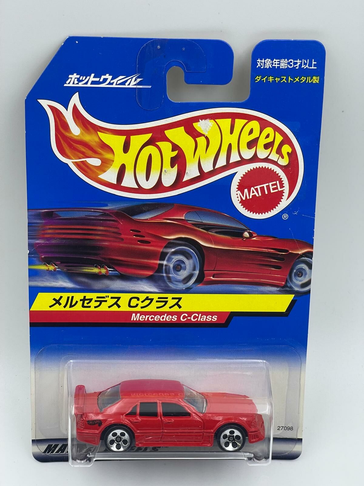 HOT WHEELS MERCEDES C-CLASS RED(JAPANESE CARD)