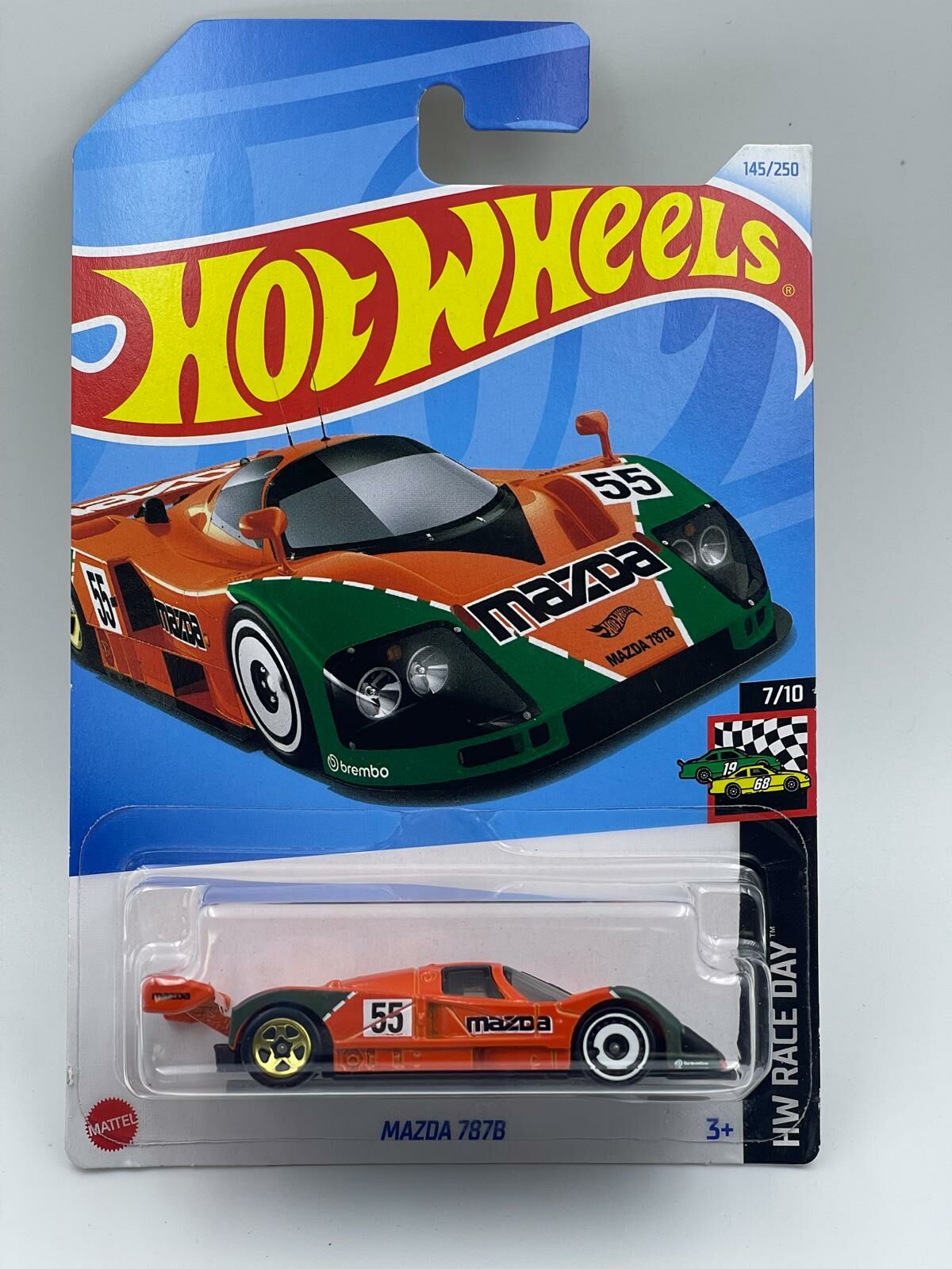 HOT WHEELS MAZDA 787B ORANGE GREEN
