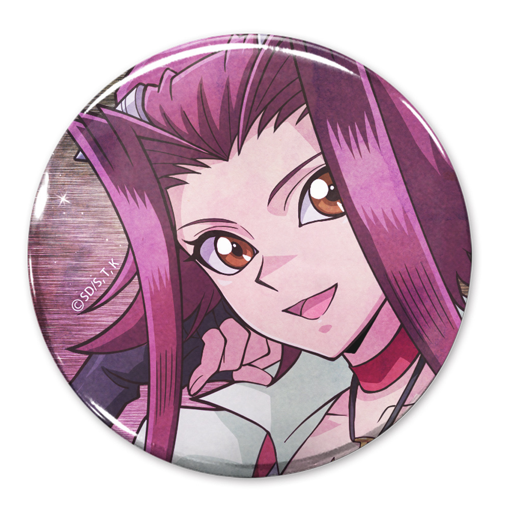 Cospa 1209 描き下ろし 十六夜アキ 65mm缶バッジ オフモードの決闘者Ver. [遊☆戯☆王5D’s]