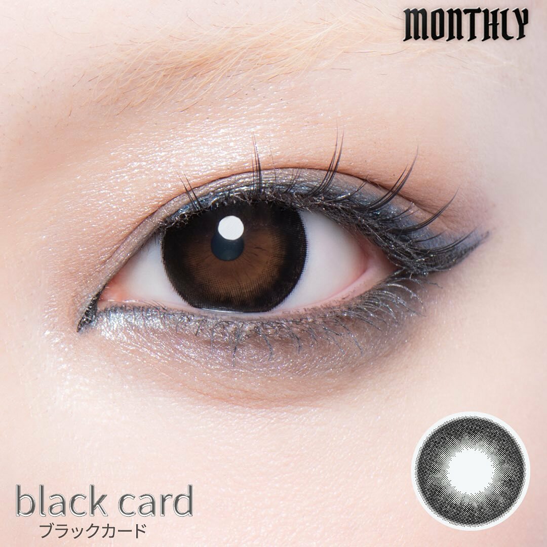 [月拋] GAL NEVER DIE 1 Month black cards 有色彩妝隱形眼鏡｜每盒2片