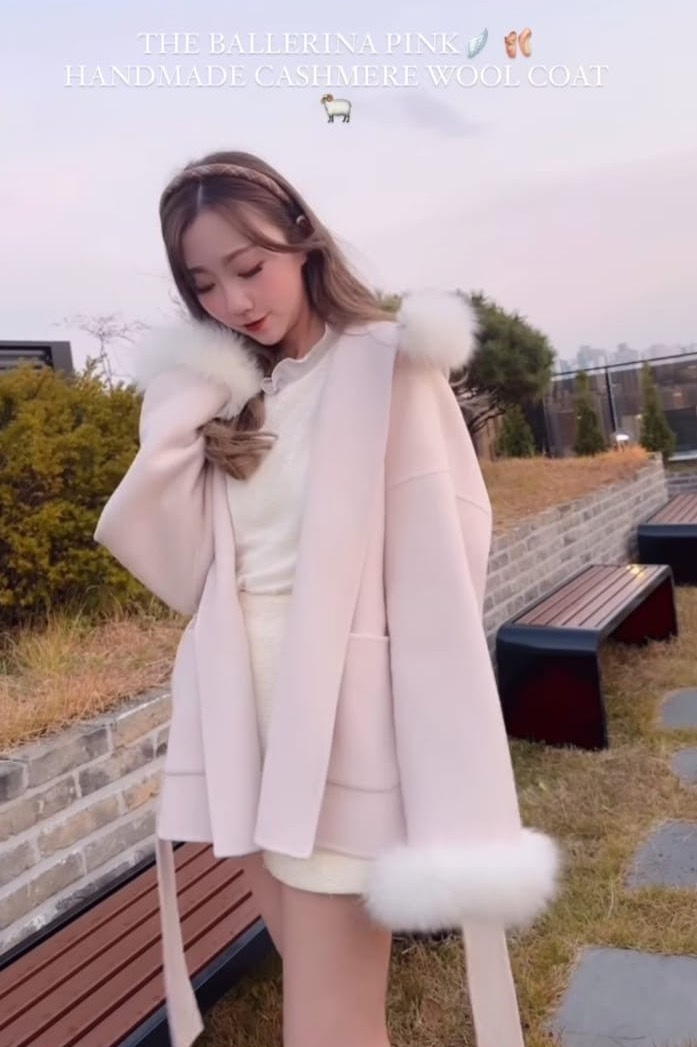 *BJ2 MADE SERIES* THE BALLERINA PINK CASHMERE + WOOL COAT 2024