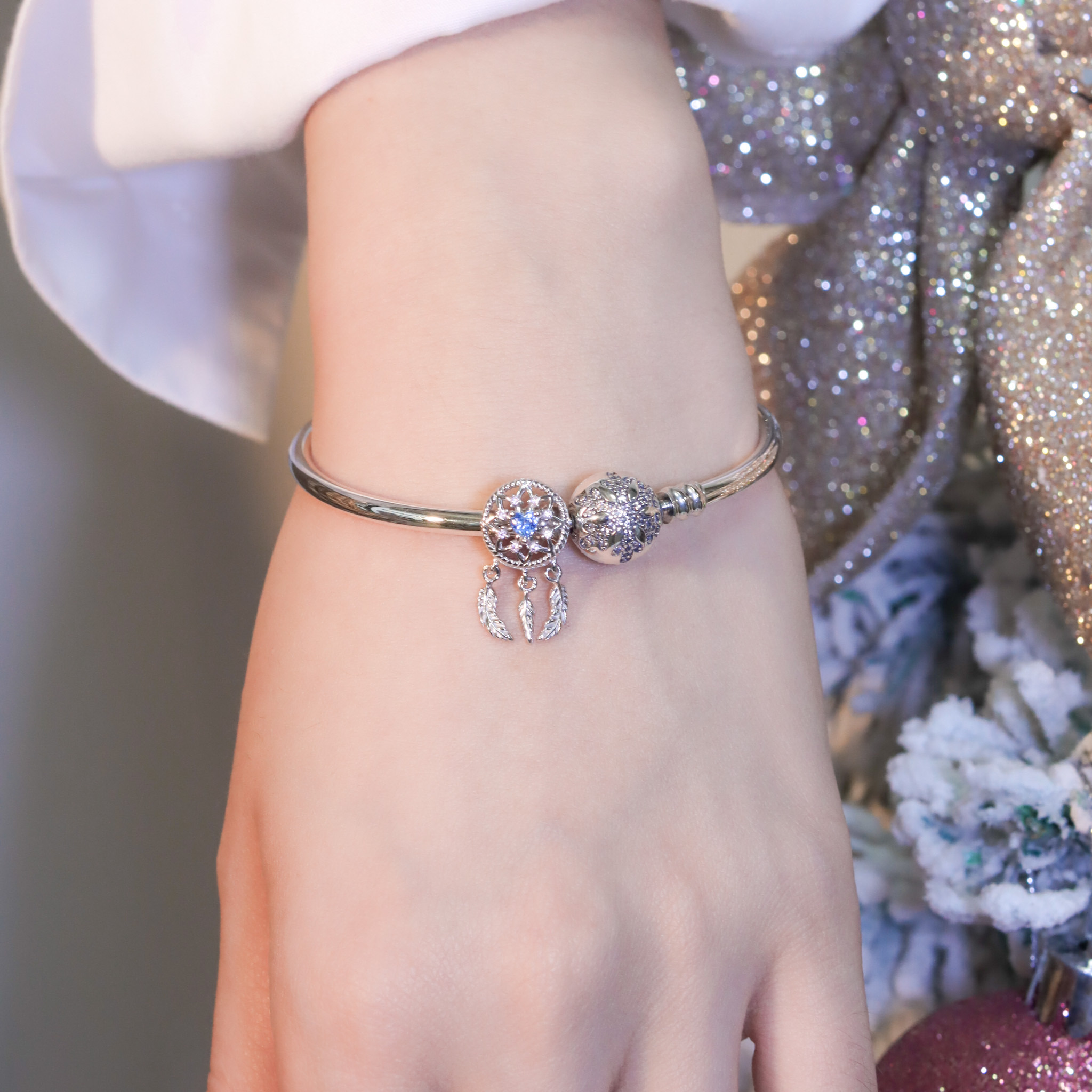 | 925銀 | 漫藍小夢盪漾手鐲 | BR1209 |