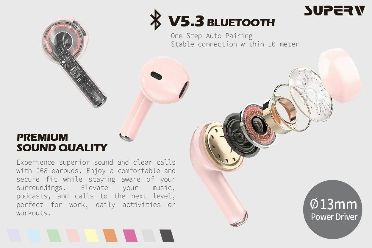 SuperV TWS炫彩系列無線藍牙耳機