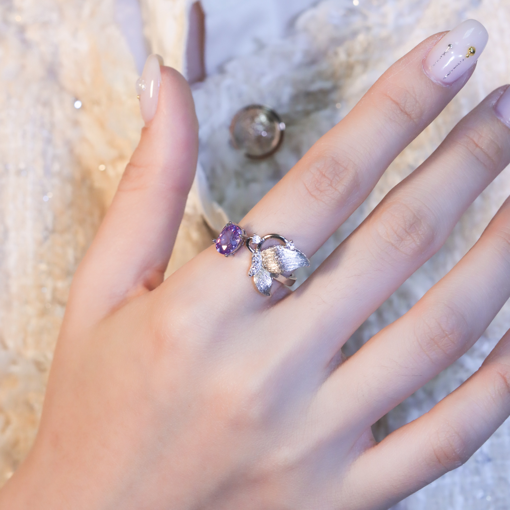 | 925純銀 | 漫紫蝶願戒指 | RI0765 |