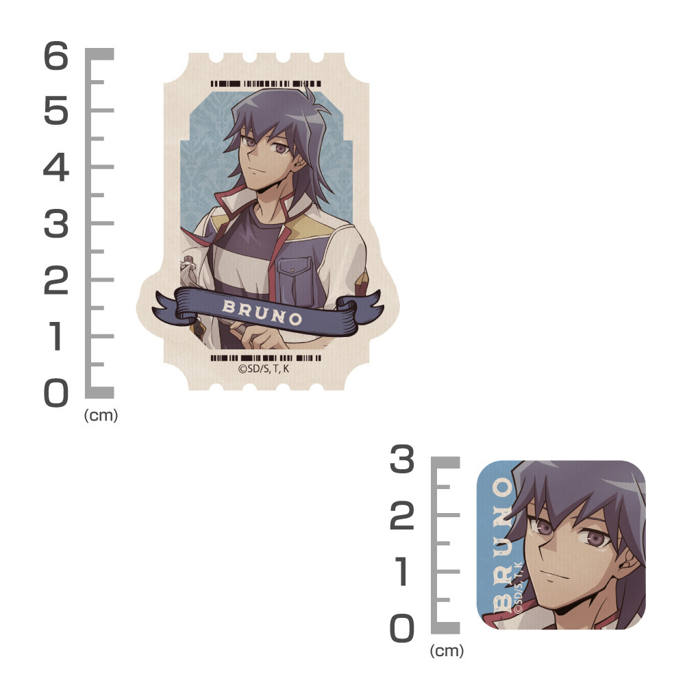Cospa 1209 描き下ろし ブルーノ ミニステッカーセット オフモードの決闘者Ver. [遊☆戯☆王5D’s]