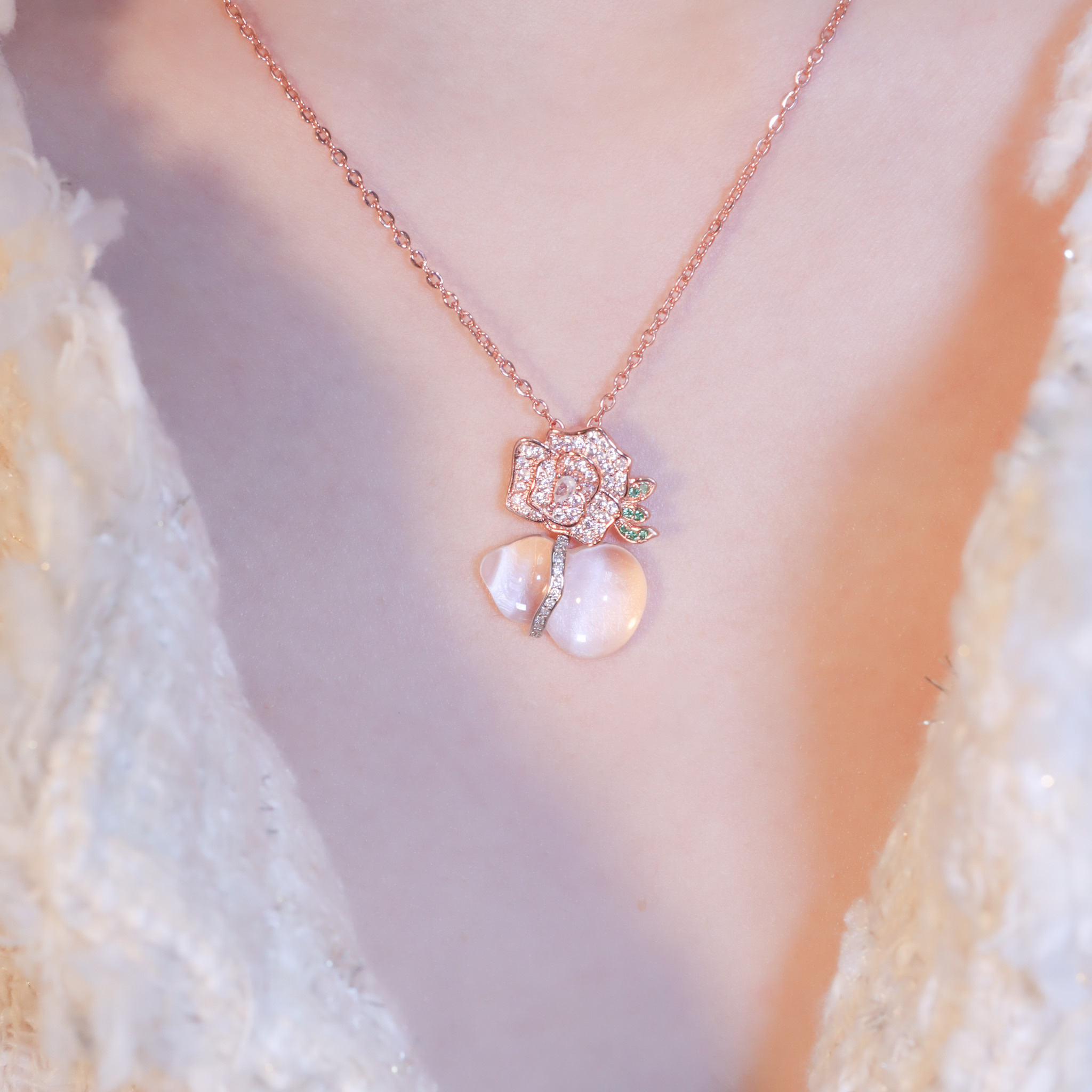 | 925銀丨玫瑰千金莊園項鍊 | NE1264 |