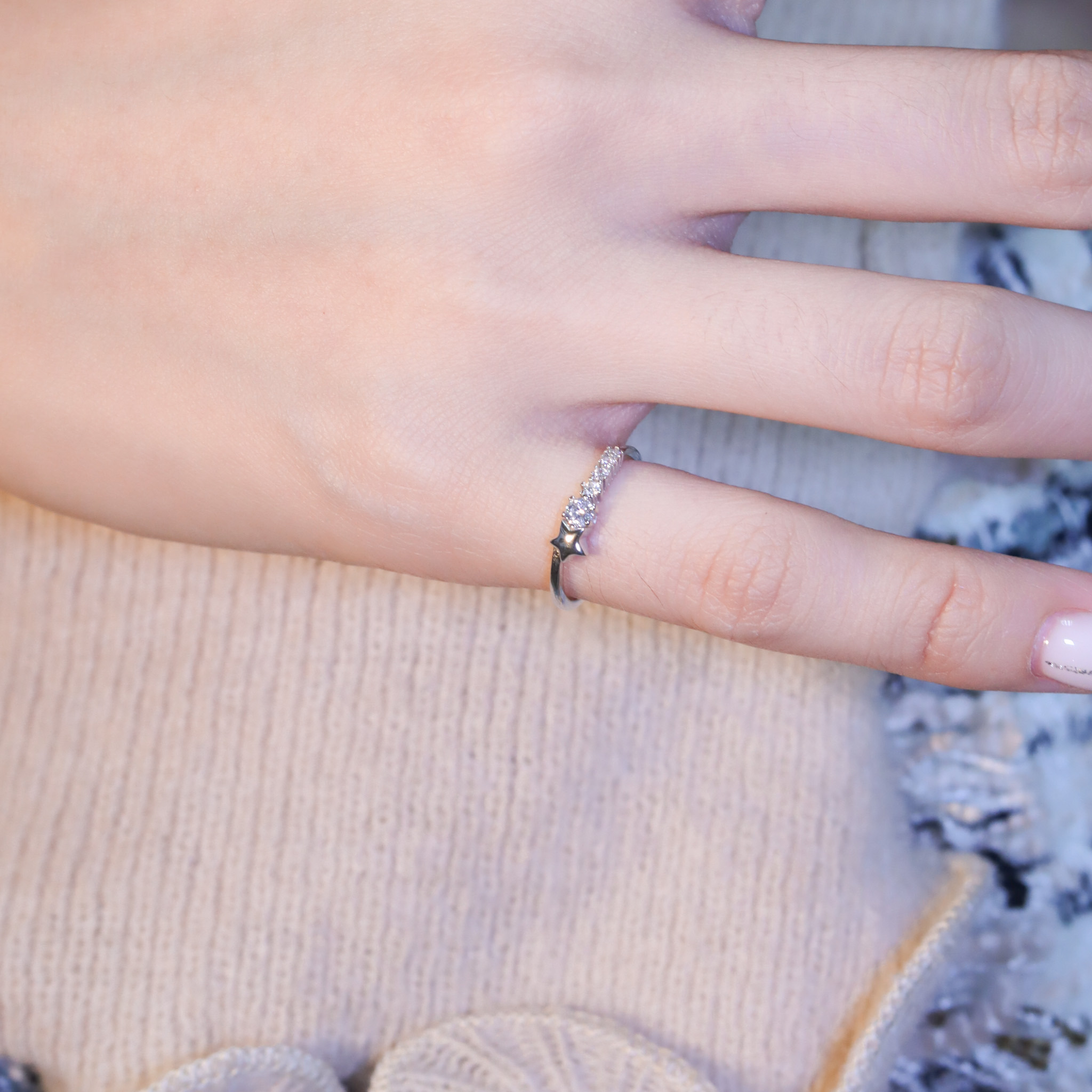 | 925純銀・白金 | 星星念念尾戒 | RI0770|